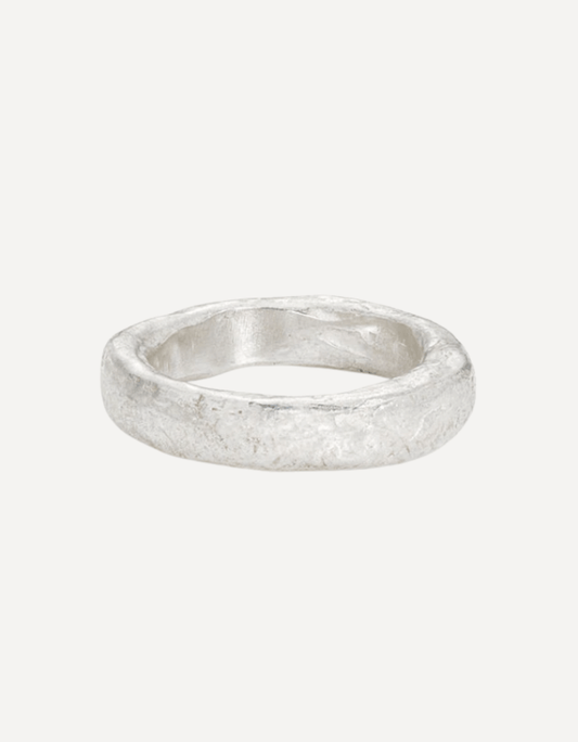Rock Heavy Silver Ring - Emily Nixon - Beside The Wave