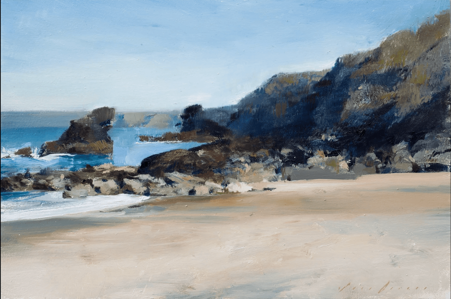 Rocks and Lights at Fishermans Cove Study-Jon Doran-Beside The Wave