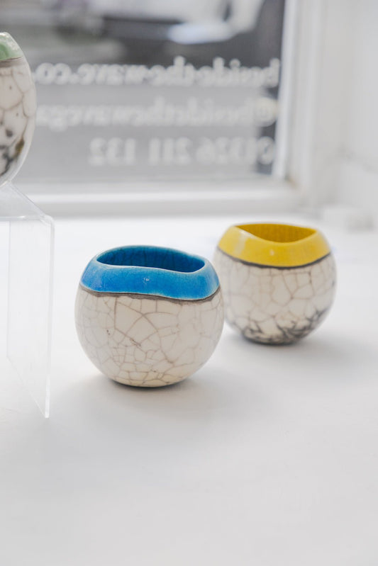 Round Sea & Cliffs Pot (Medium) - Catherine Lucktaylor - Beside The Wave