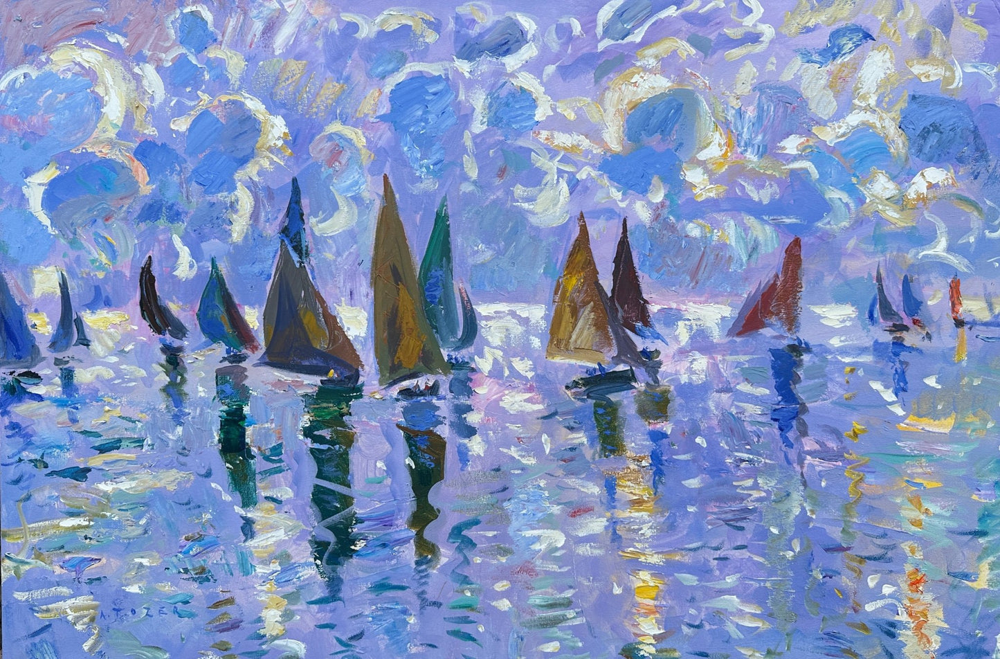 Sailing in the Silver Light - Andrew Tozer - Beside The Wave