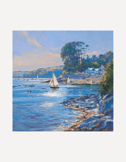 Sailing into the Light, Helford Passage - Ted Dyer - Beside The Wave