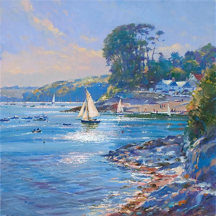 Sailing into the Light, Helford Passage - Ted Dyer - Beside The Wave