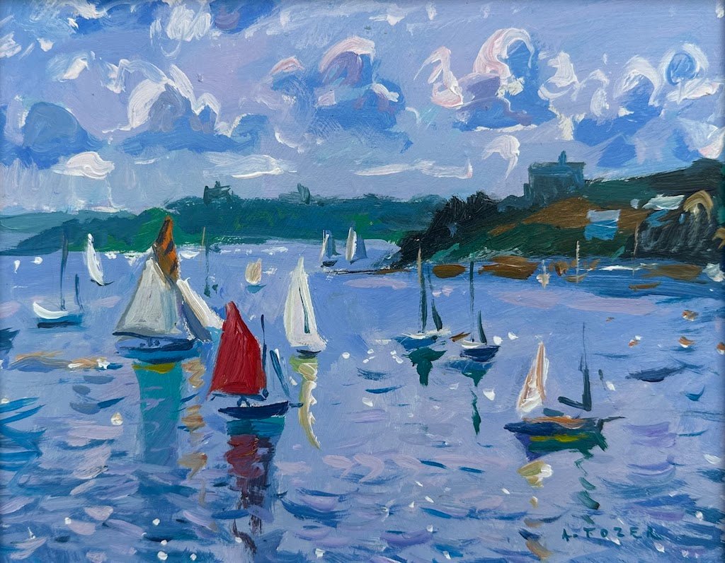 Sails at St Mawes - Andrew Tozer - Beside The Wave
