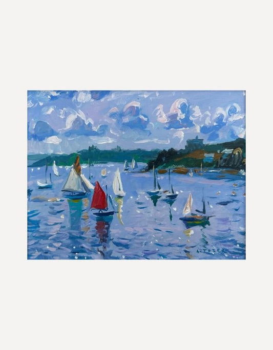 Sails at St Mawes - Andrew Tozer - Beside The Wave