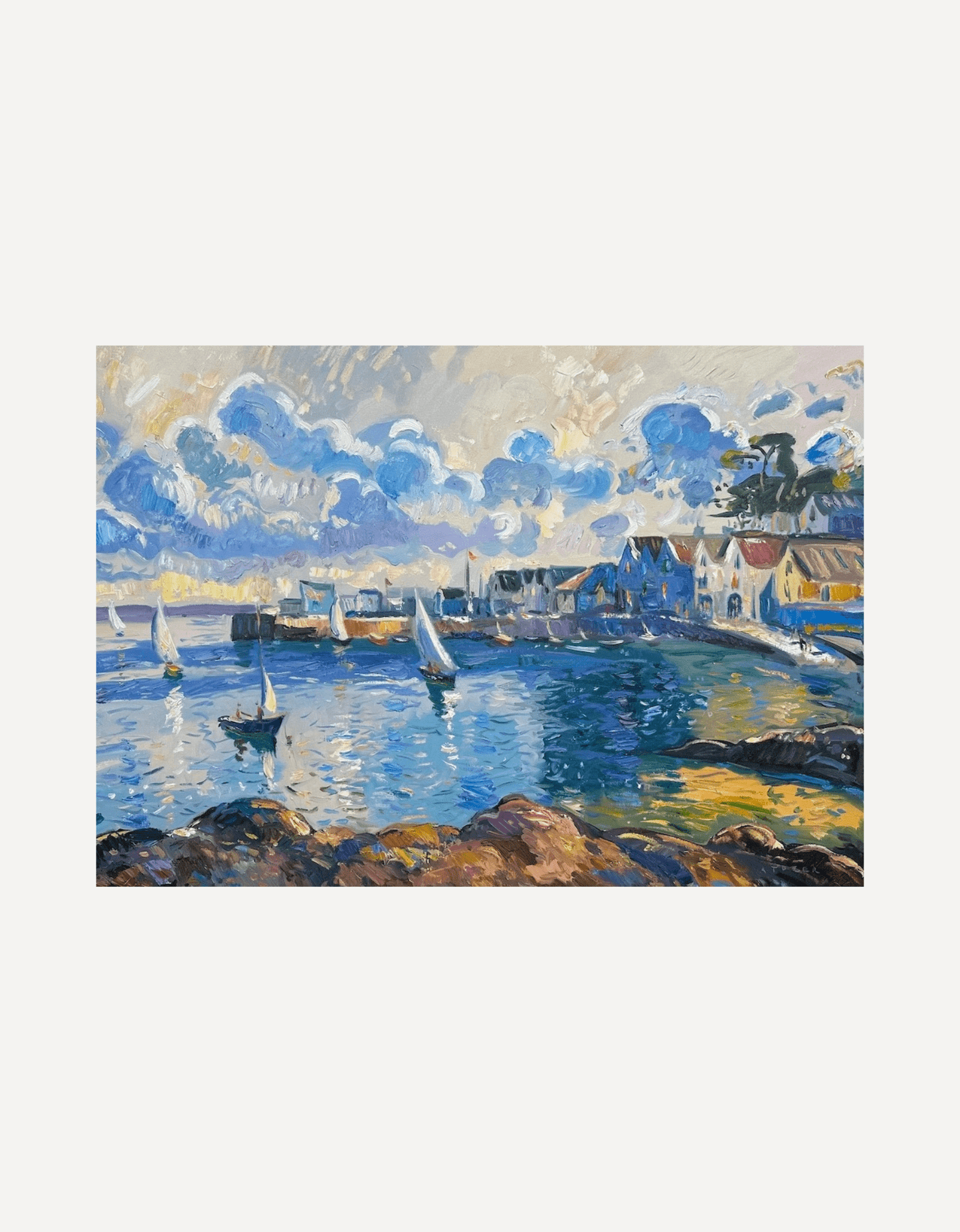 Sails in the Sun, St Mawes - Andrew Tozer - Beside The Wave