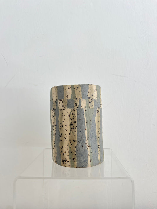Sand line Vase-Charlotte Jones-Beside The Wave