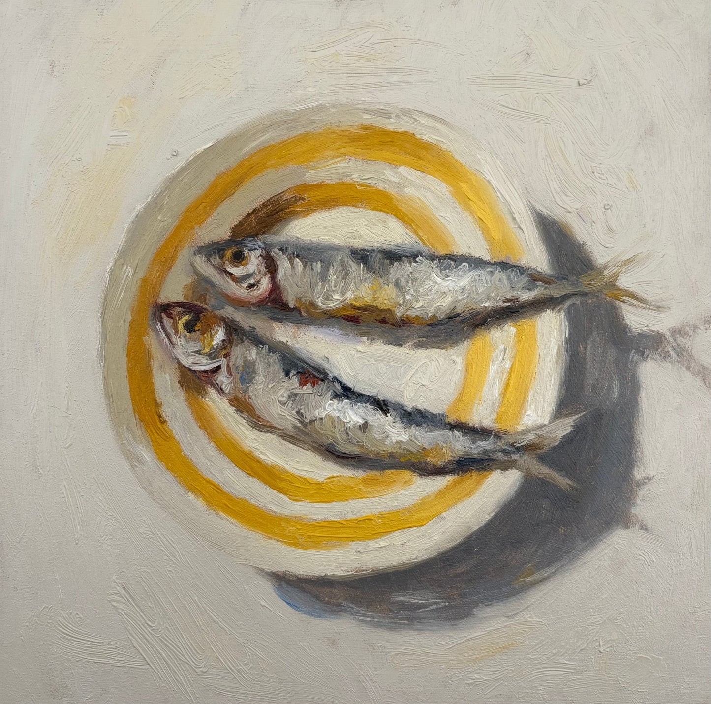 Sardines on a Yellow Plate - Johnty Robinson - Beside The Wave
