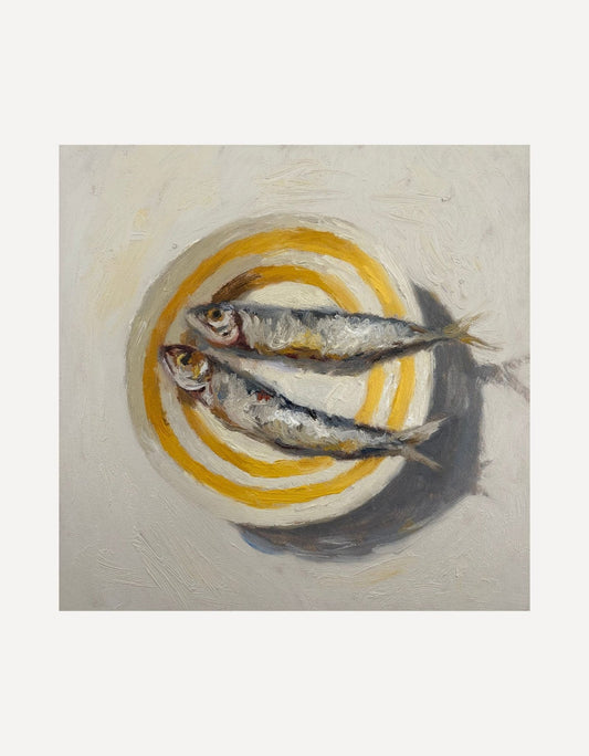 Sardines on a Yellow Plate - Johnty Robinson - Beside The Wave