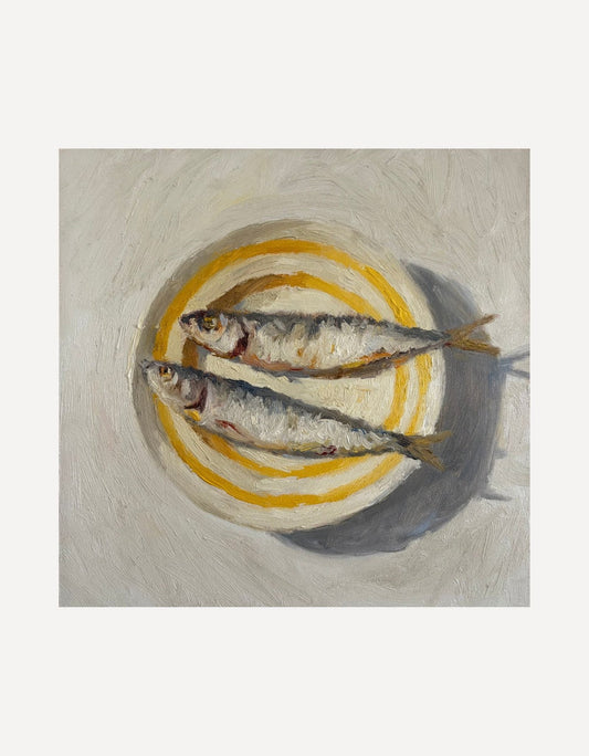 Sardines on a Yellow Plate II - Johnty Robinson - Beside The Wave