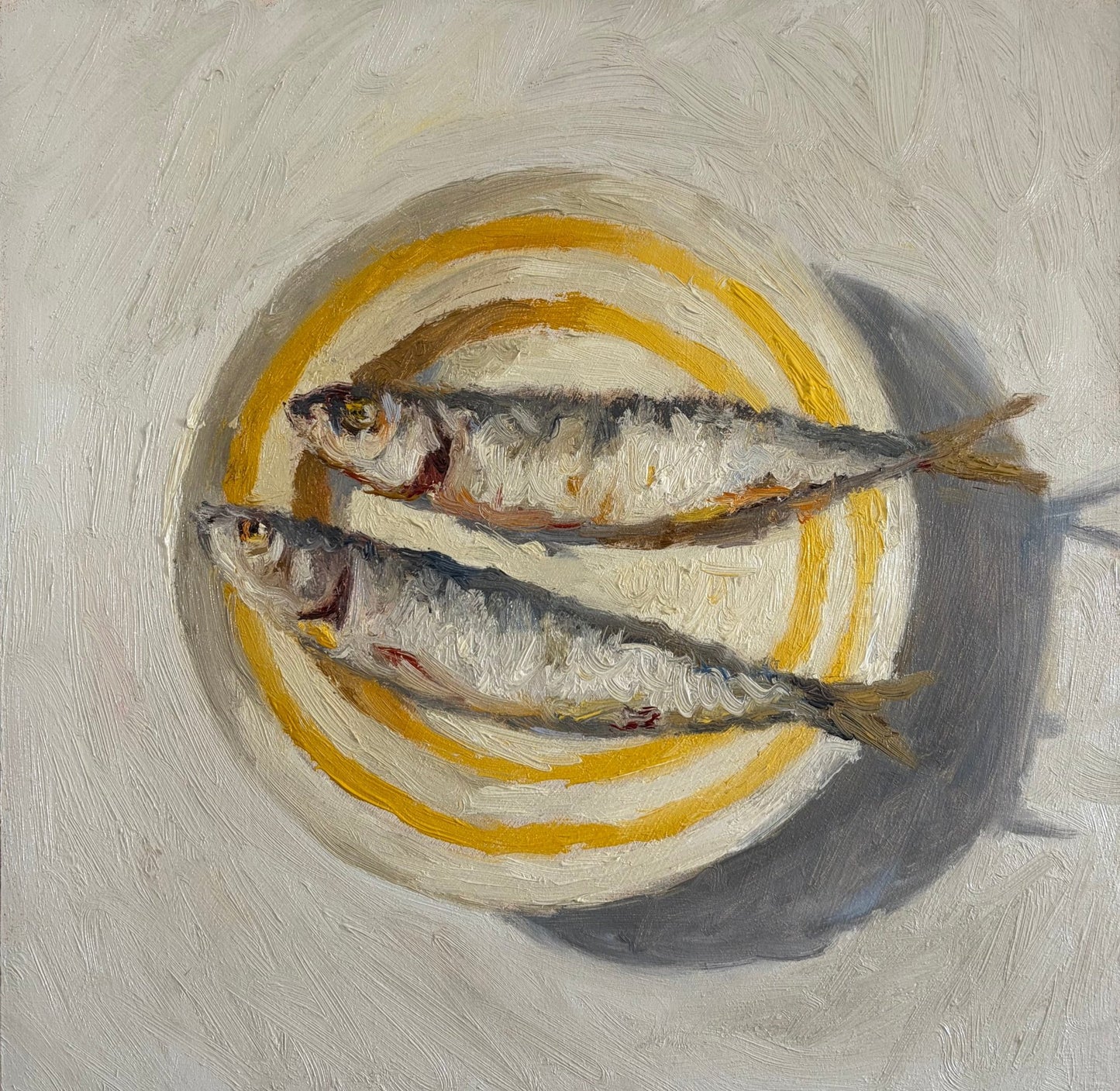 Sardines on a Yellow Plate II - Johnty Robinson - Beside The Wave