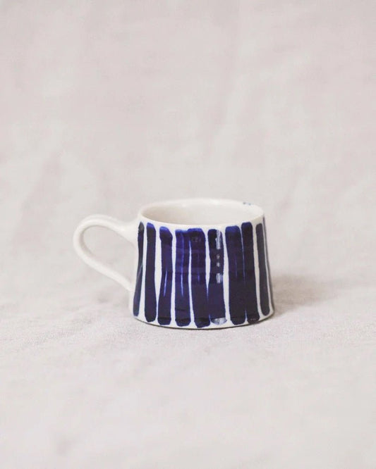 Short Mug (Cobalt Stripe) - Emily Tapp - Beside The Wave