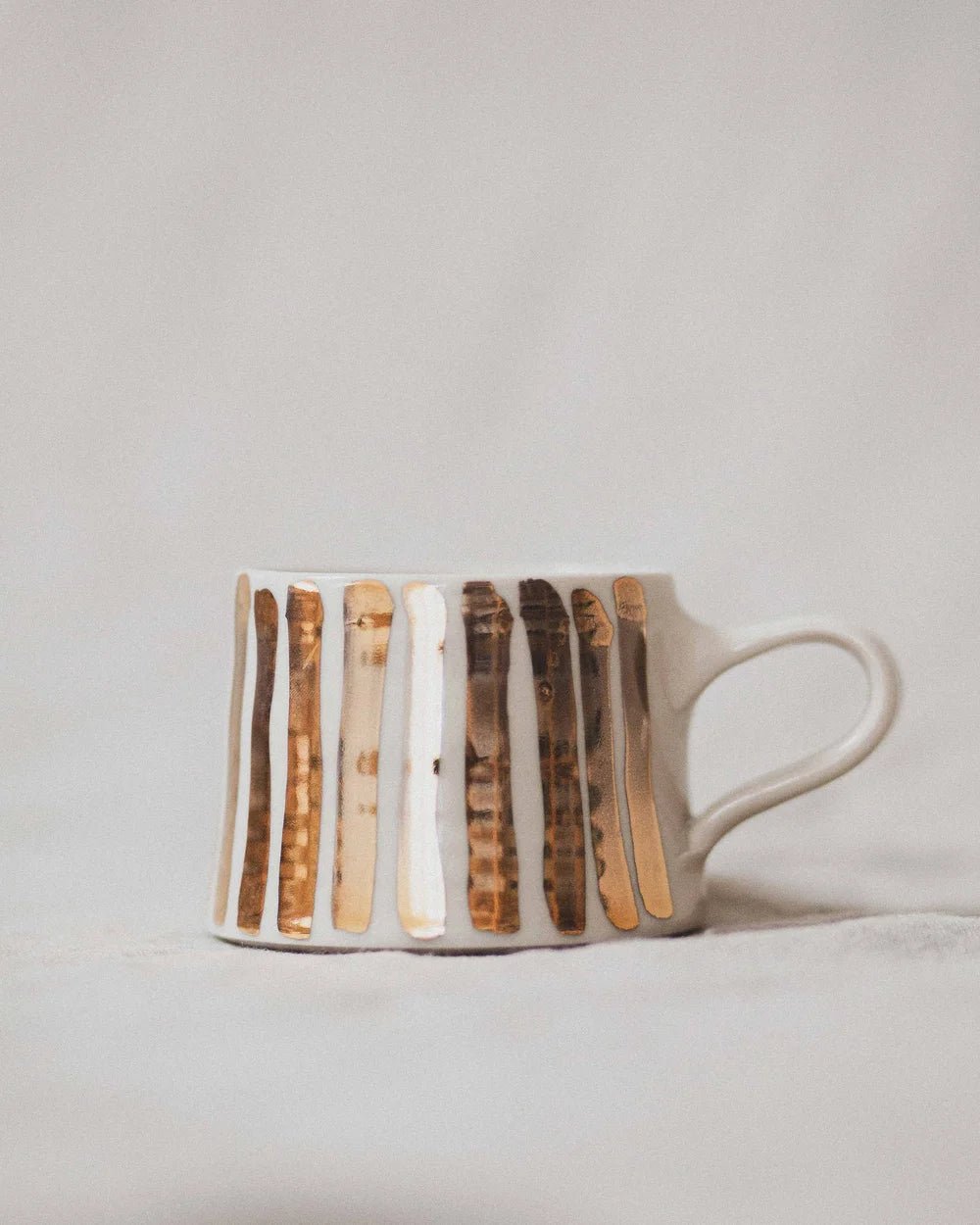 Short Mug (Gold Stripe) - Emily Tapp - Beside The Wave
