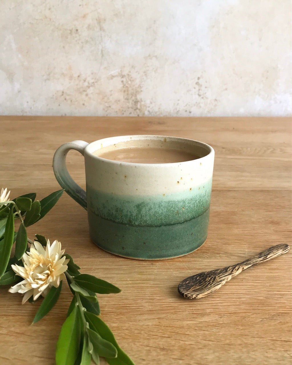 Short Mug (Misty Lagoon) - Emily Doran - Beside The Wave