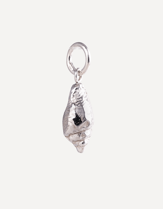 Silver Cornish Whelk Charm - Emily Nott - Bower - Beside The Wave