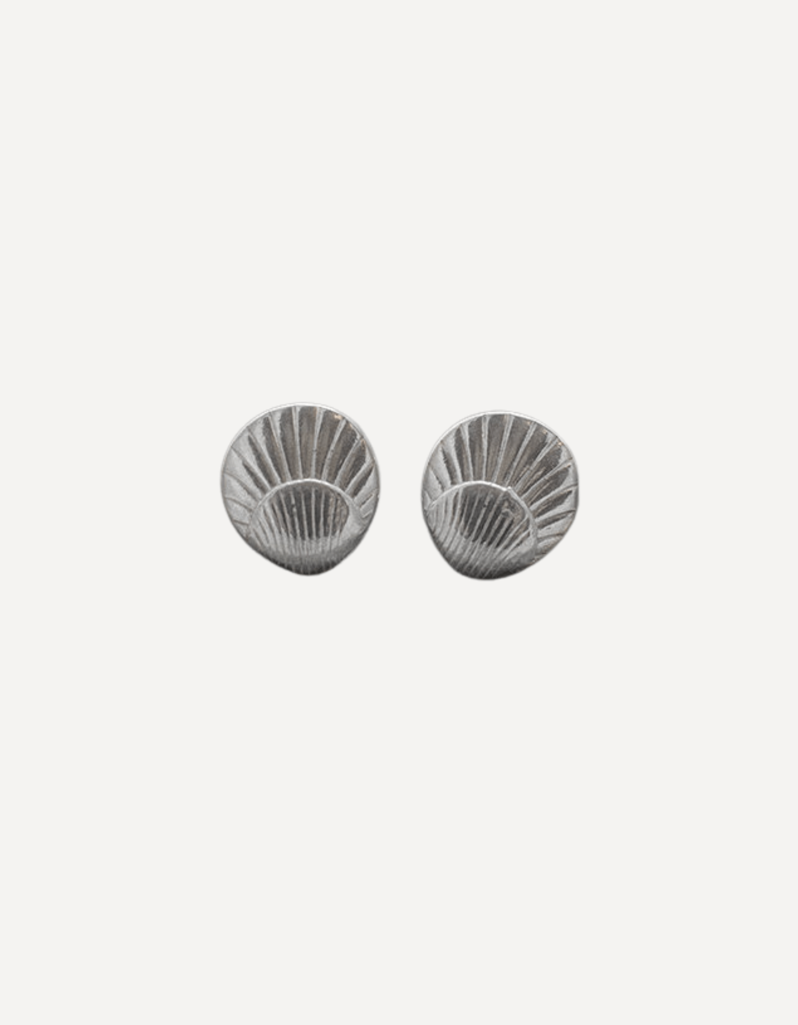 Silver Helford Scallop Studs - Emily Nott - Bower - Beside The Wave