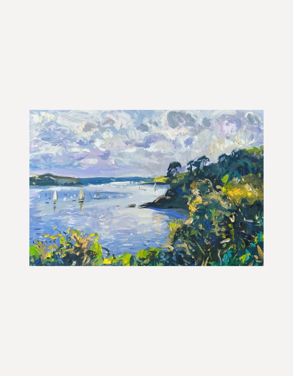 Silver Light Helford River-Andrew Tozer-Beside The Wave