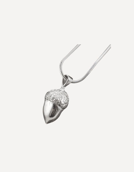 Silver Savernake Acorn Pendant - Emily Nott - Bower - Beside The Wave