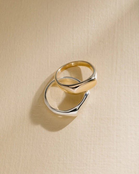 Silver Signet Ring - Naomi Lewis - Beside The Wave