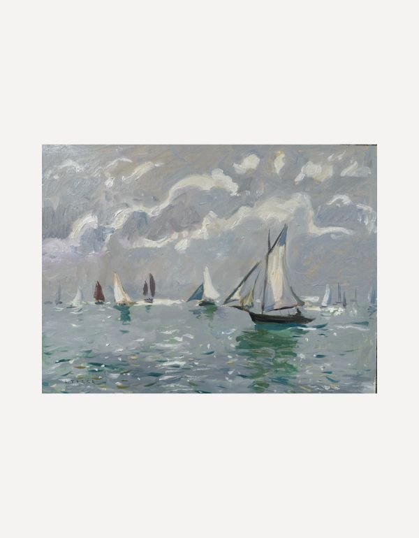 Silvery Sails of Falmouth - Andrew Tozer - Beside The Wave