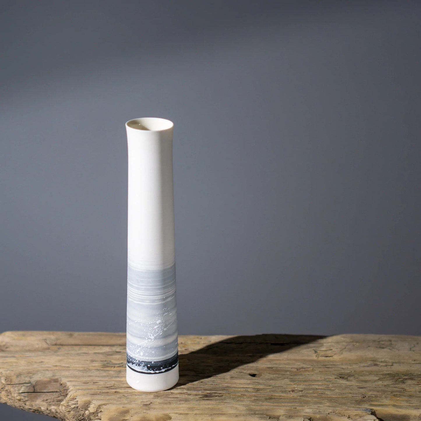 Slim Porcelain Budvase (Winter Shore) - Steve Smith - Beside The Wave