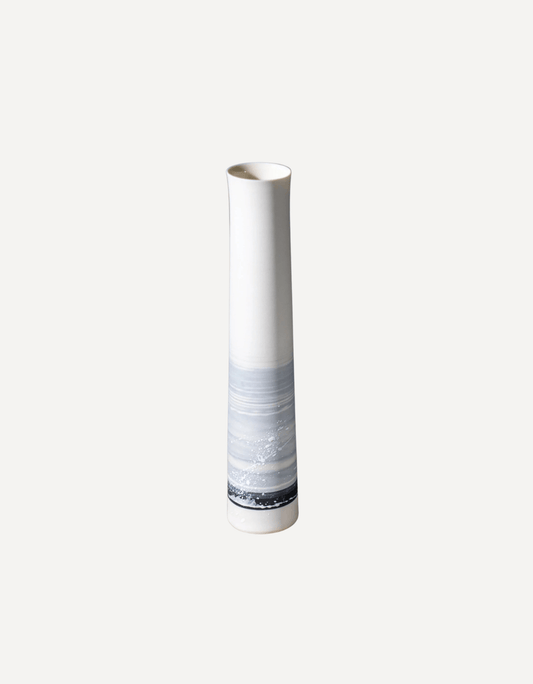 Slim Porcelain Budvase (Winter Shore) - Steve Smith - Beside The Wave