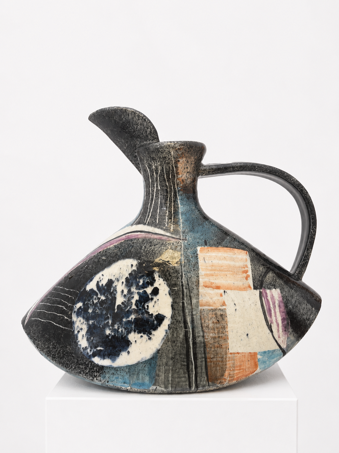Small blue/black Rocking jug