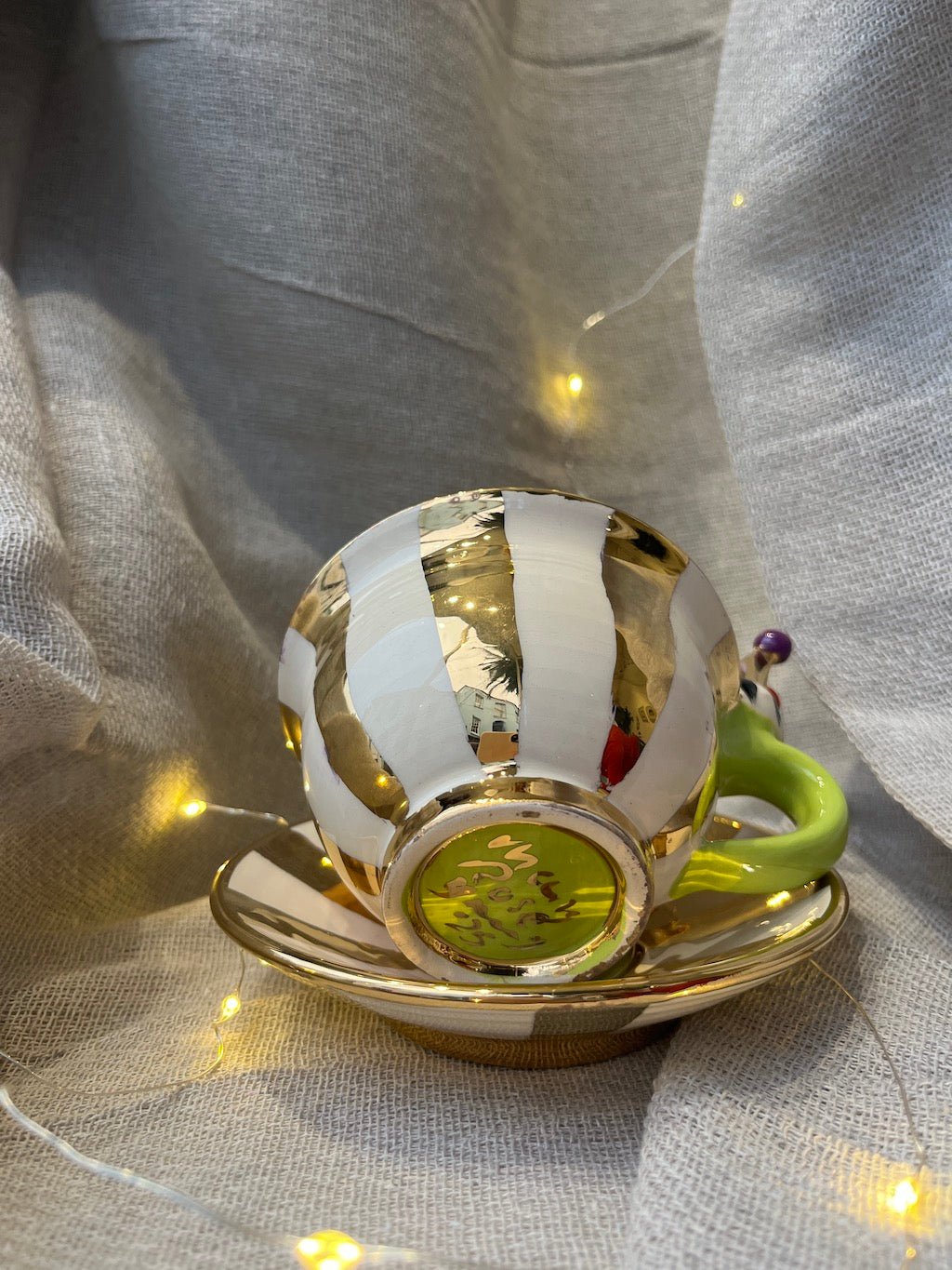 Small Crown Cup & Saucer - Mary - Rose Young - Beside The Wave