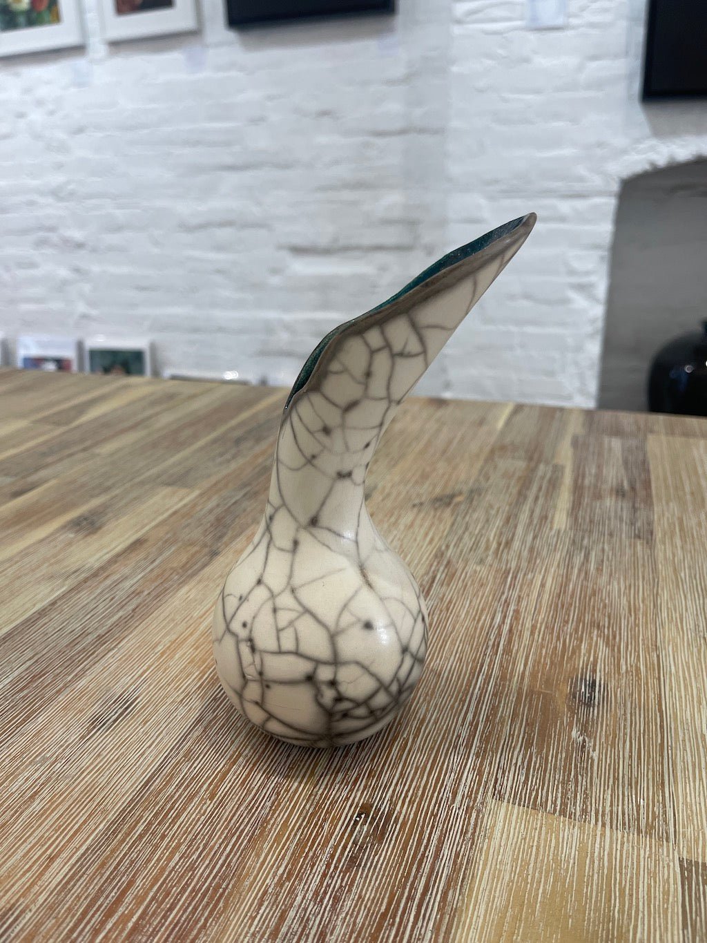 Small Fluted Sea and Cliffs Pot (Deep Green) - Catherine Lucktaylor - Beside The Wave
