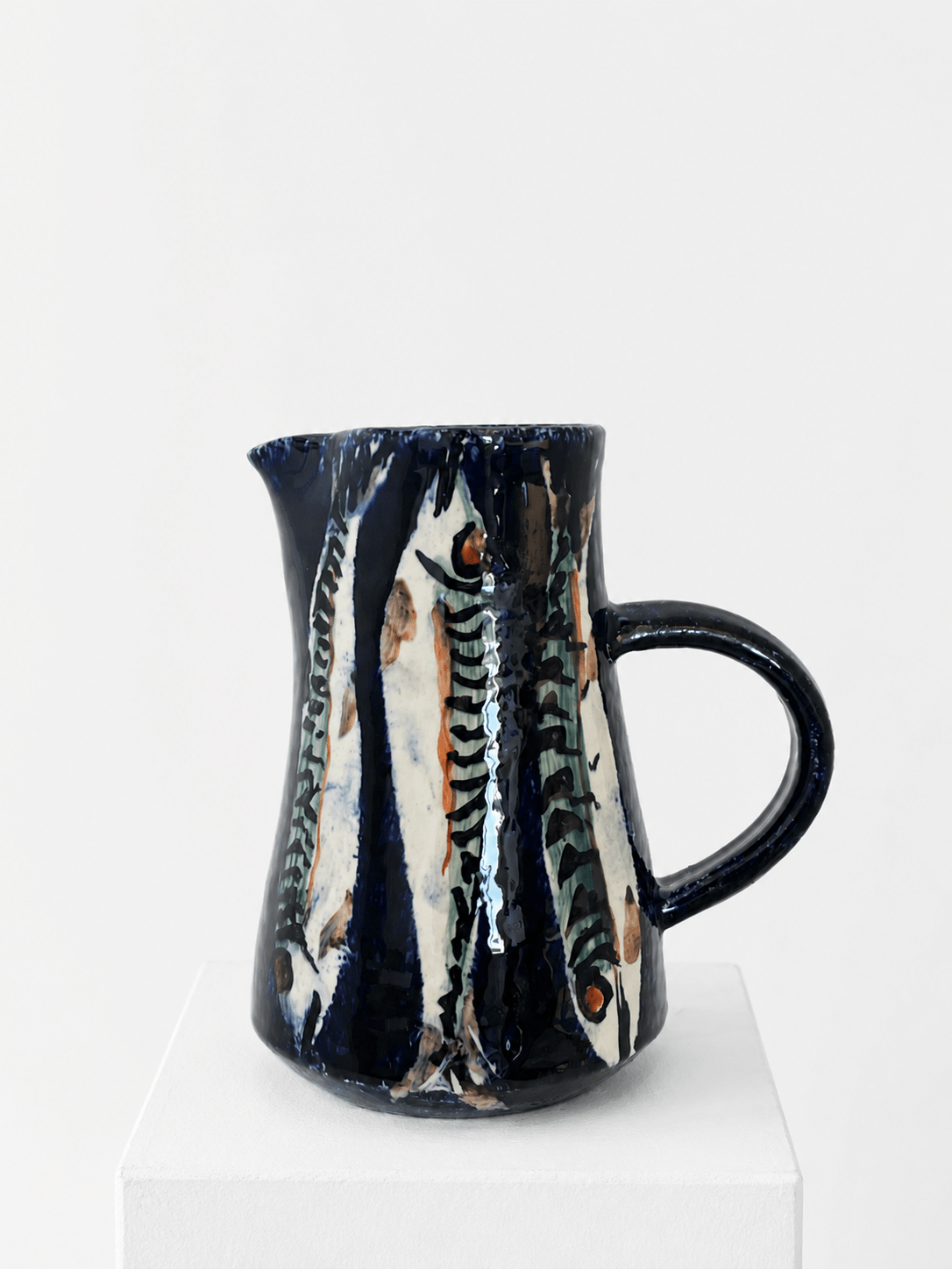 Small Mackerel Jug-Paul Jackson-Beside The Wave