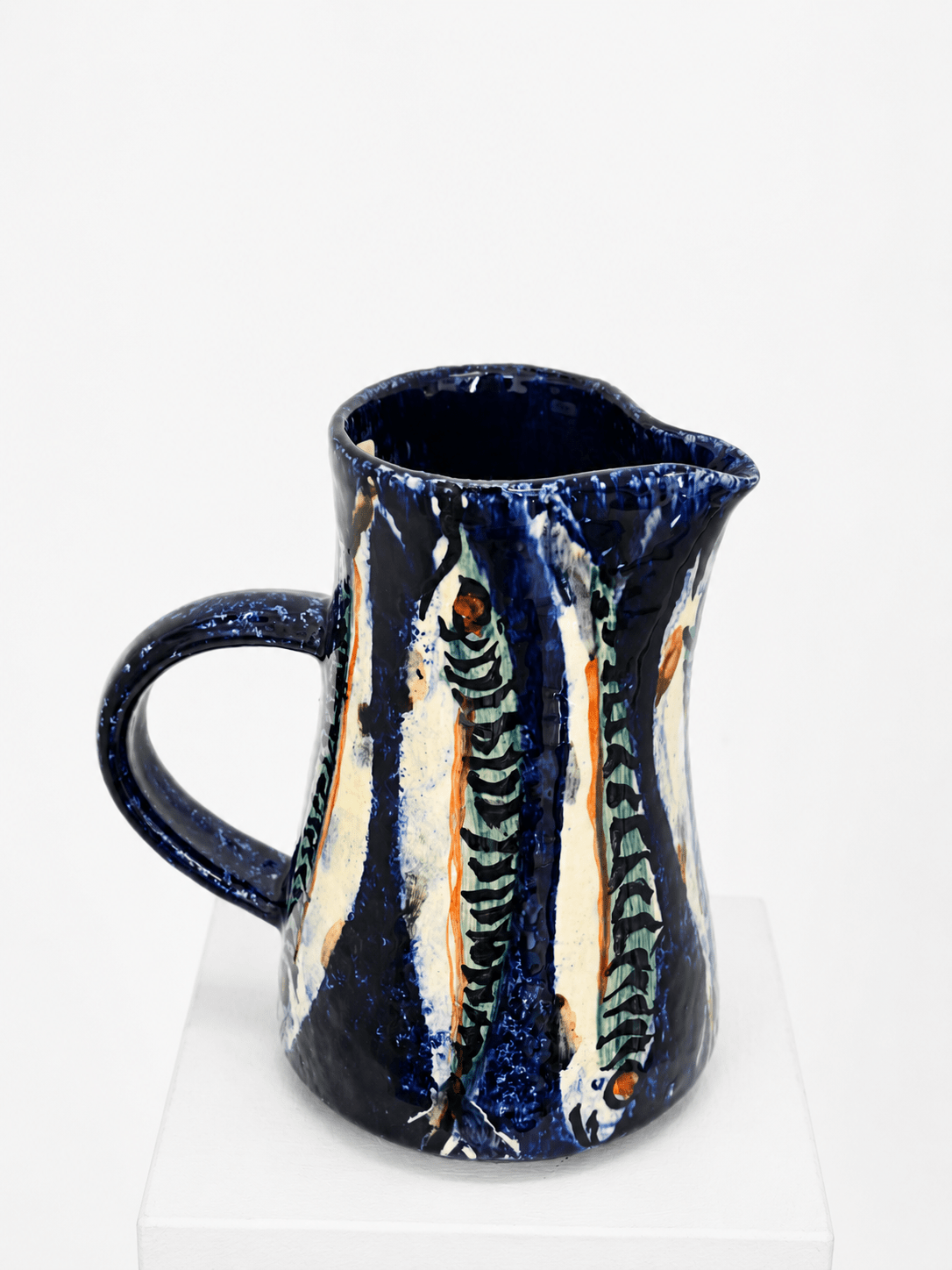 Small Mackerel Jug-Paul Jackson-Beside The Wave