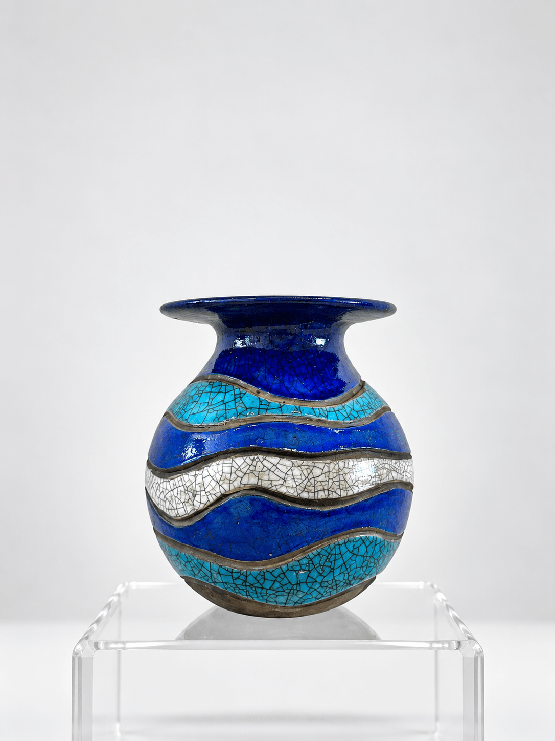 Small Ocean Moon Vase-Catherine Lucktaylor-Beside The Wave