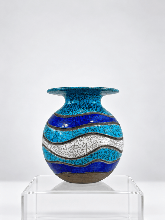 Small Ocean Moon Vase-Catherine Lucktaylor-Beside The Wave