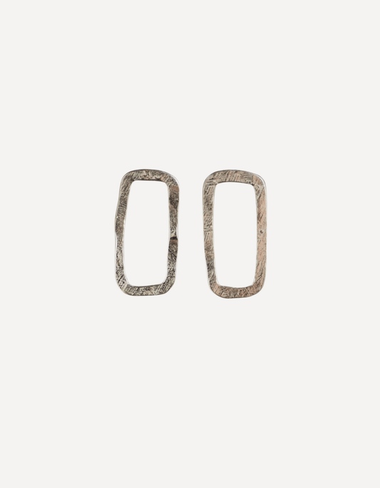 Small Open Rectangle Earrings - My Store - Beside The Wave