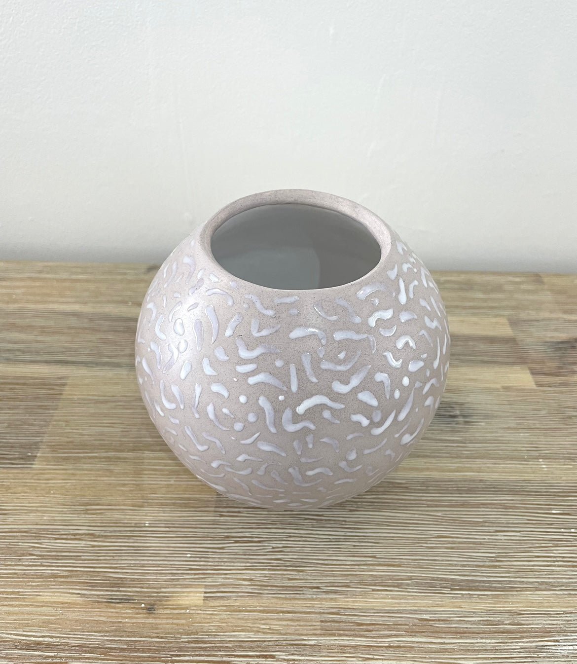 Small Pink Painted Glaze Pot - Annie Hellyer - Beside The Wave
