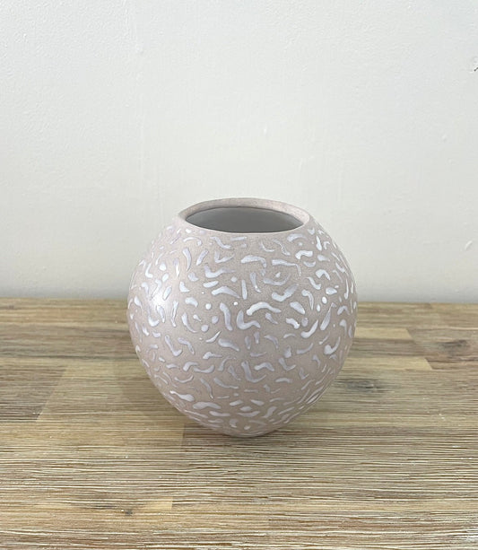 Small Pink Painted Glaze Pot - Annie Hellyer - Beside The Wave