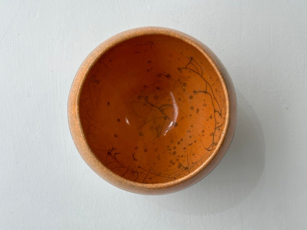 Small Round Sea and Cliffs in Orange - Catherine Lucktaylor - Beside The Wave