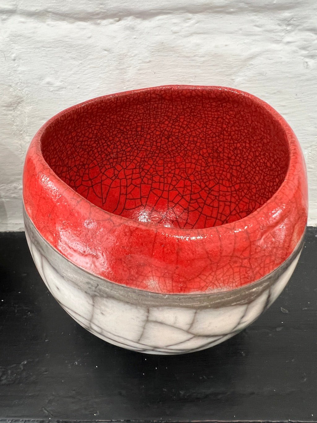 Small Round Sea and Cliffs in Red - Catherine Lucktaylor - Beside The Wave