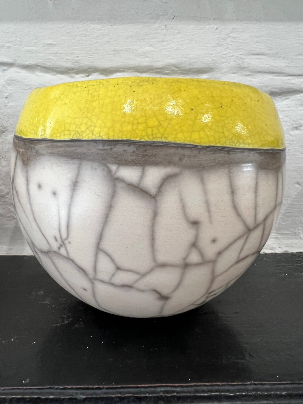 Small Round Sea and Cliffs in Yellow - Catherine Lucktaylor - Beside The Wave