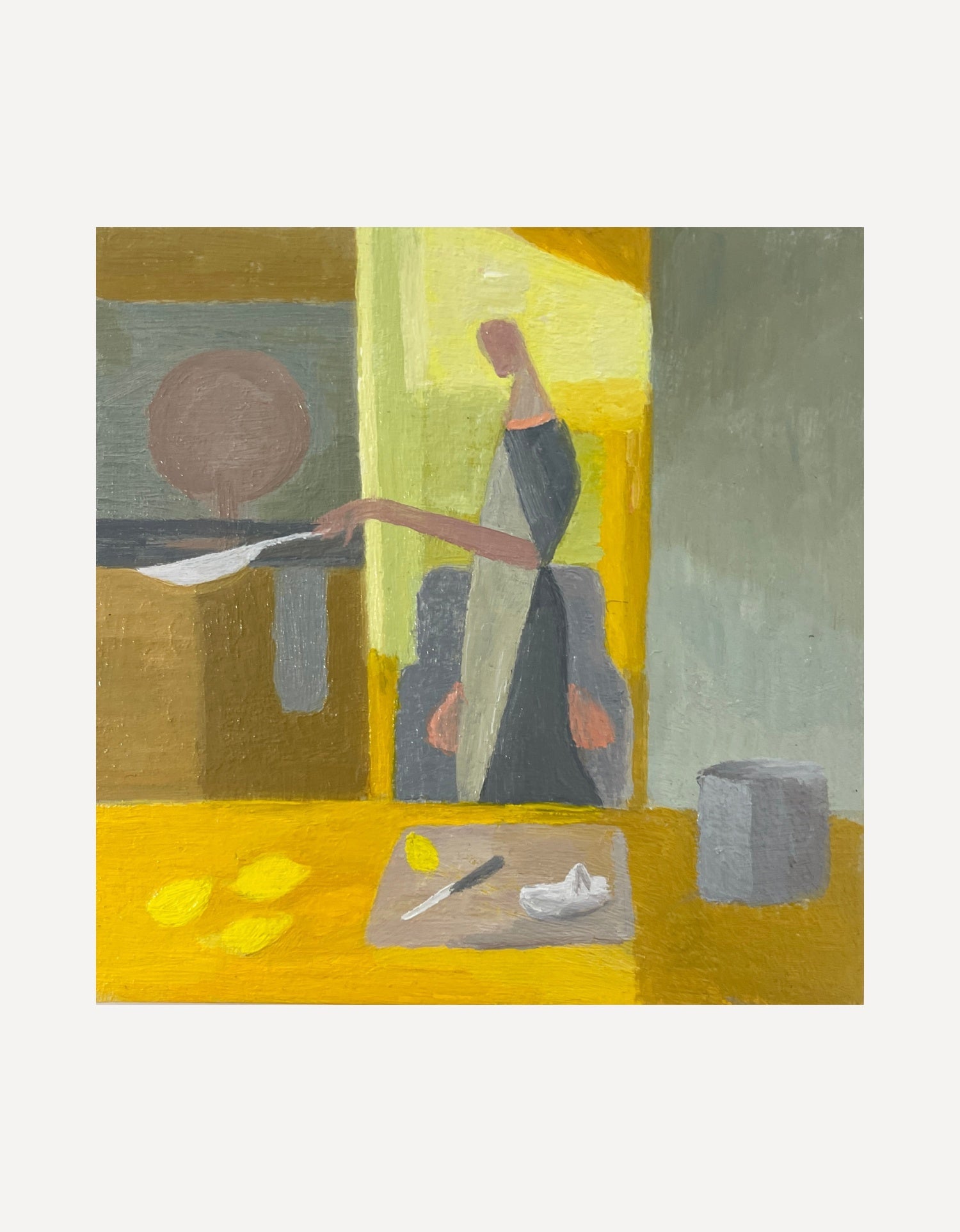 Small Yellow Kitchen - Mary Mabbutt - Beside The Wave