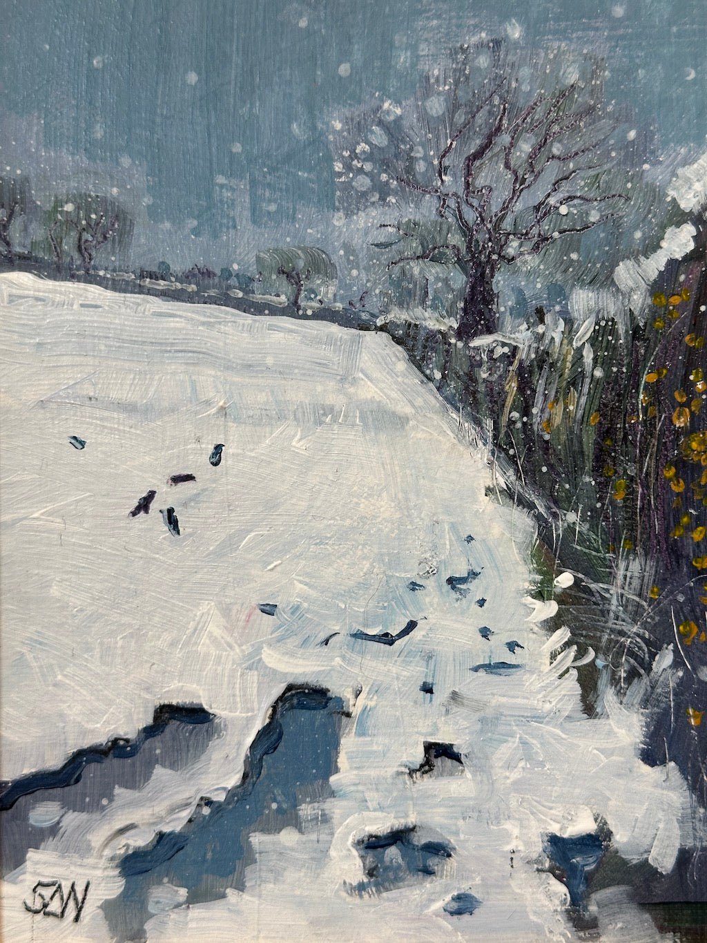 Snow, Crows and Gorse - Sarah Wimperis - Beside The Wave