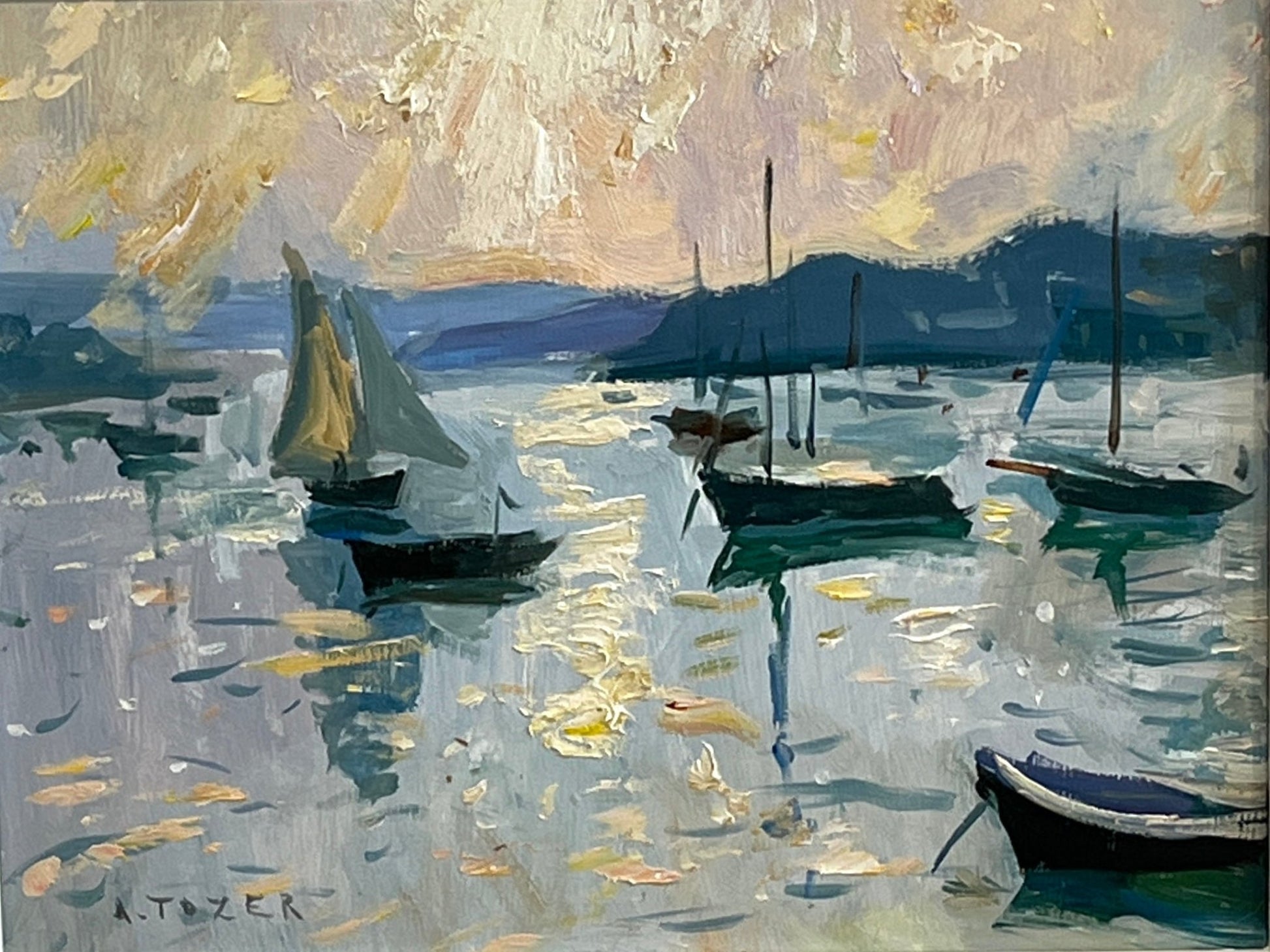Soft Golden colours off Flushing Quay - Andrew Tozer - Beside The Wave