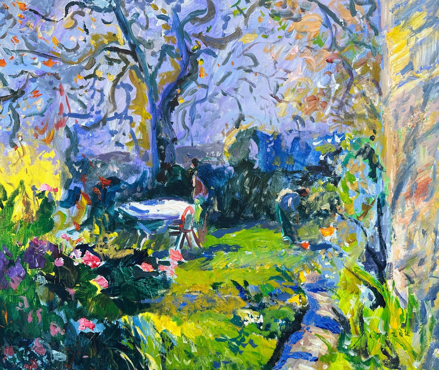 Spring Sunshine in a Cornish Garden - Andrew Tozer - Beside The Wave