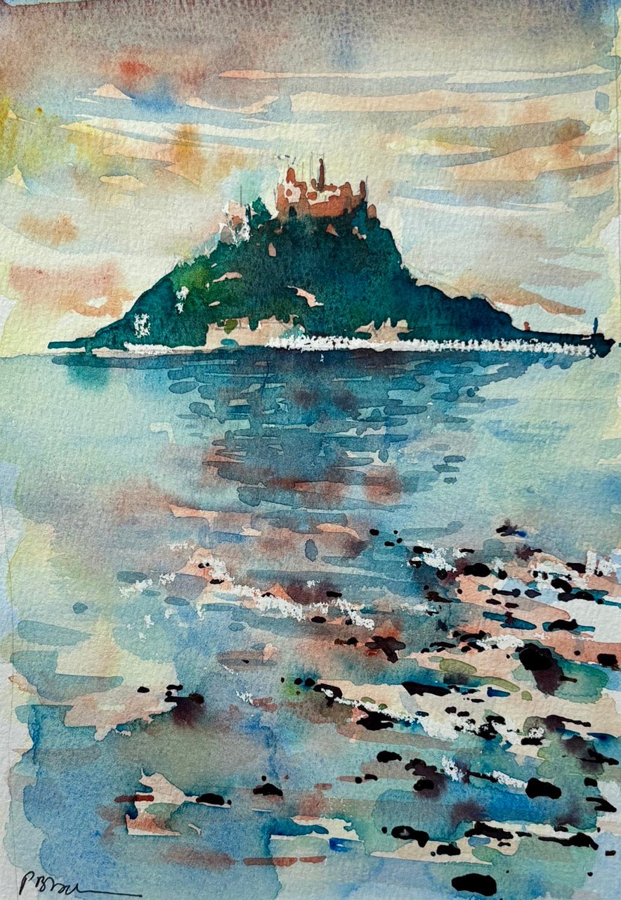 St Michaels Mount Evening-Peter Blodau-Beside The Wave