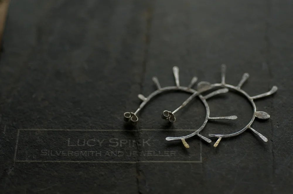 Statement Lichen hoops - Lucy Spink - Beside The Wave