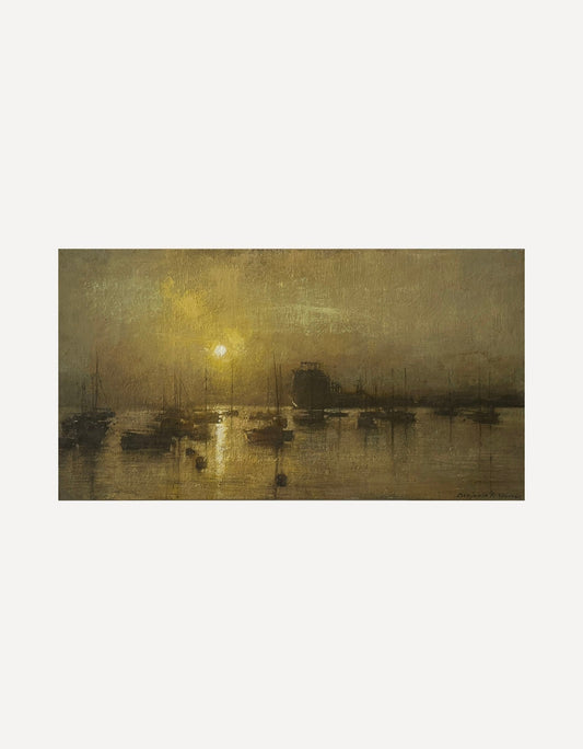 Still Morning, Falmouth Docks I-Benjamin Warner-Beside The Wave