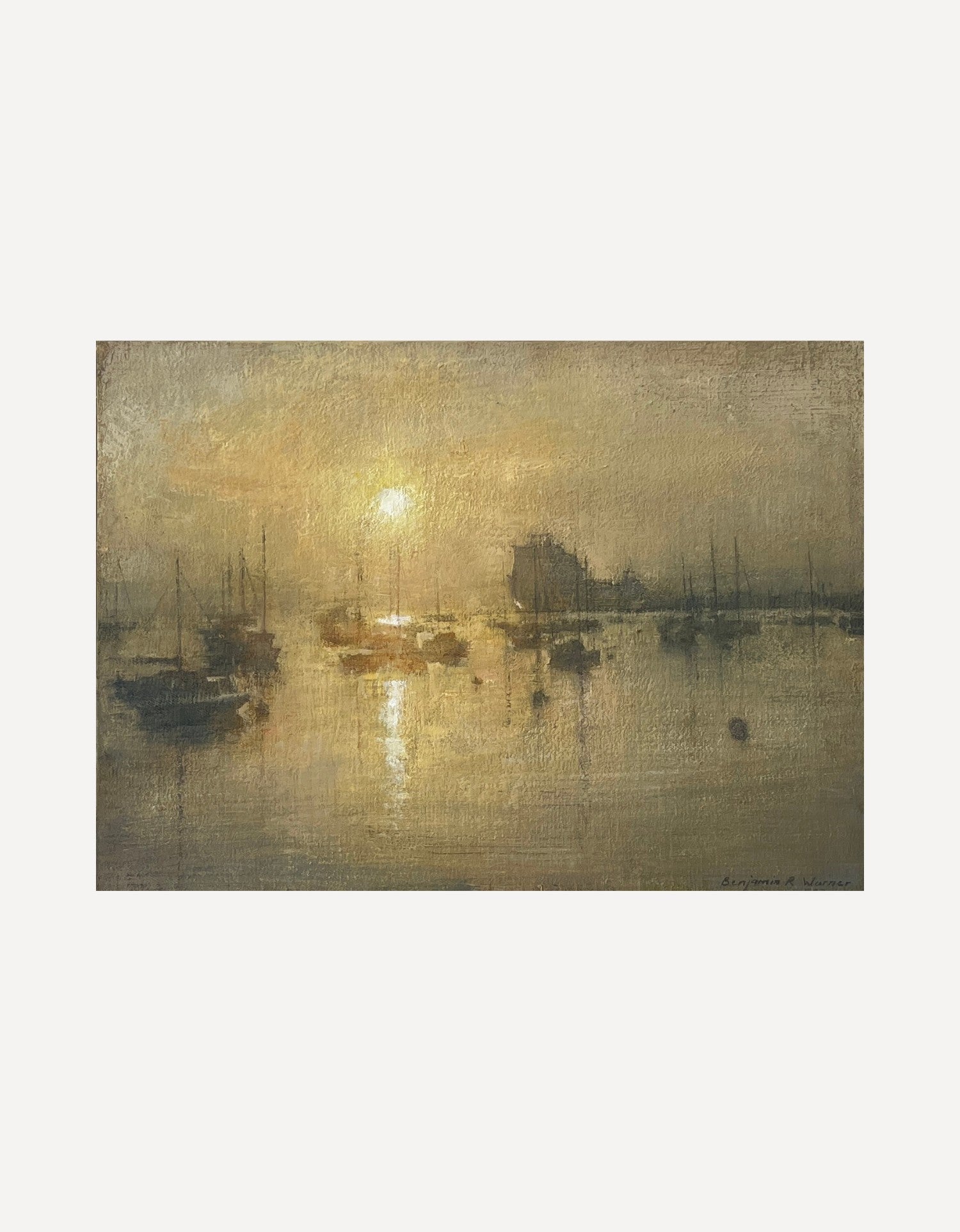Still Morning, Falmouth Docks II-Benjamin Warner-Beside The Wave
