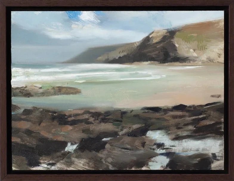 Strong Winds at Porthtowan Study-Jon Doran-Beside The Wave