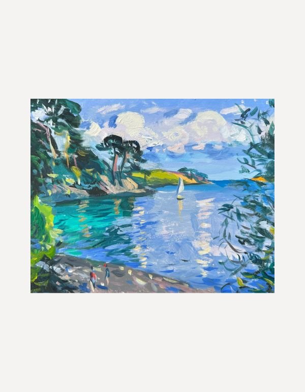 Summer Afternoon at Grebe Beach, Helford - Andrew Tozer - Beside The Wave