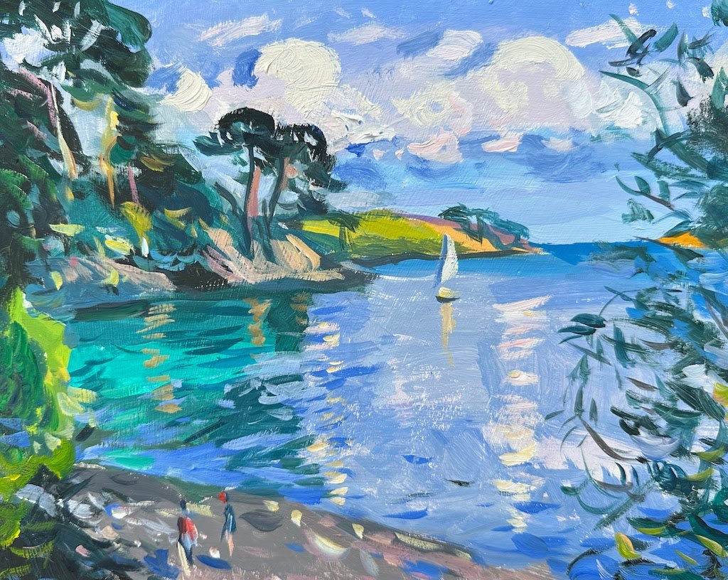 Summer Afternoon at Grebe Beach, Helford - Andrew Tozer - Beside The Wave