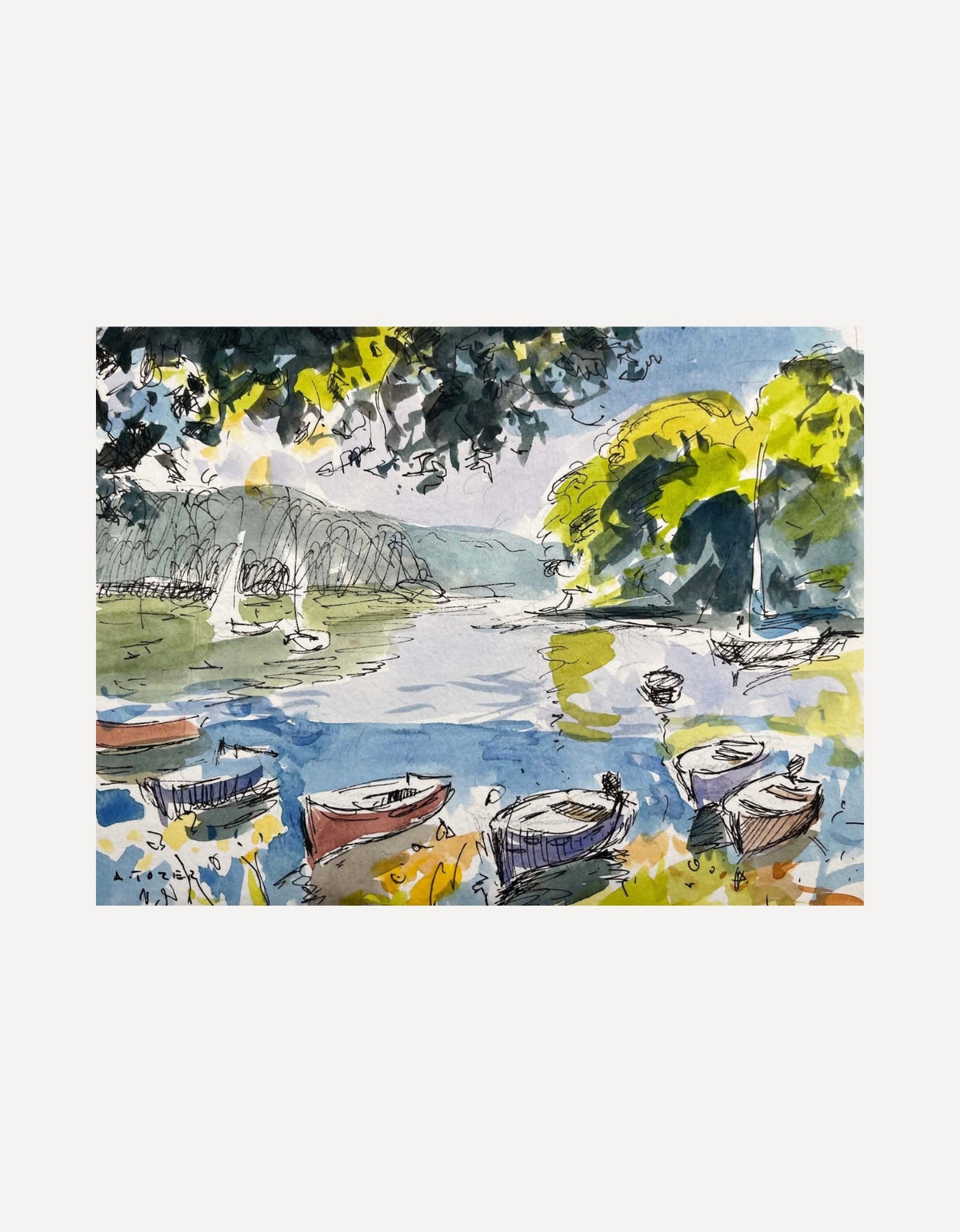 Summer at Port Navas-Andrew Tozer-Beside The Wave